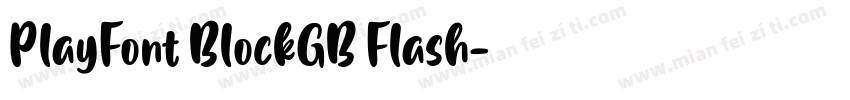 PlayFont BlockGB Flash字体转换